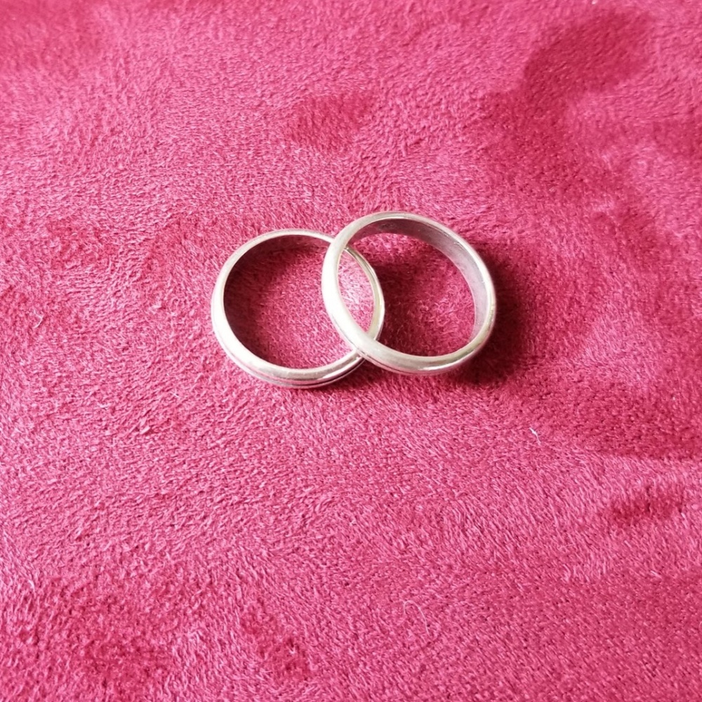 Two Silver Stackable Rings - image 2